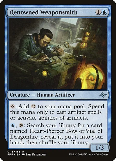 Renowned Weaponsmith, Magic card FRF 48 — Fate Reforged set