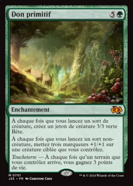 Don primitif, carte Magic J25 701 — extension Foundations Jumpstart