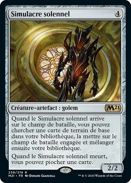 Simulacre solennel, carte Magic M21 239 — extension Core Set 2021