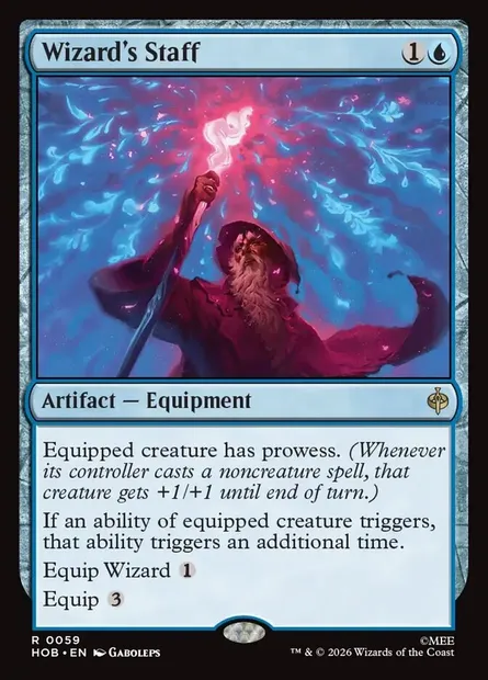 Wizard's Staff, Magic card HOB 59 — The Hobbit set