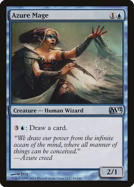 Azure Mage, Magic card M12 45 — Magic 2012 set