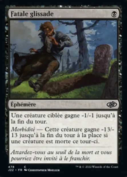 Fatale glissade, carte Magic J22 478 — extension Jumpstart 2022