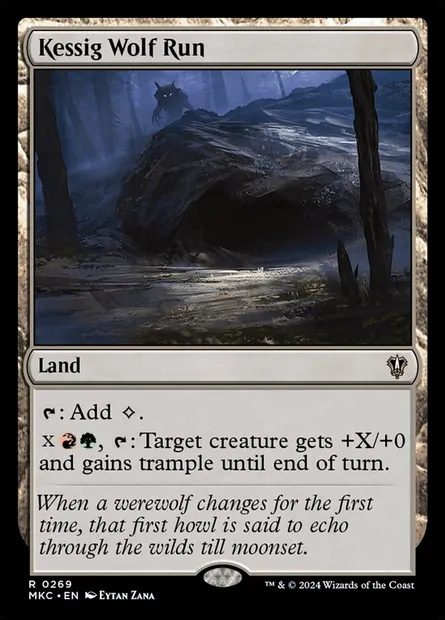Kessig Wolf Run, Magic card MKC 269 — Murders at Karlov Manor Commander set