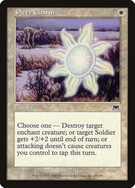 Piety Charm, Magic card ONS 49 — Onslaught set