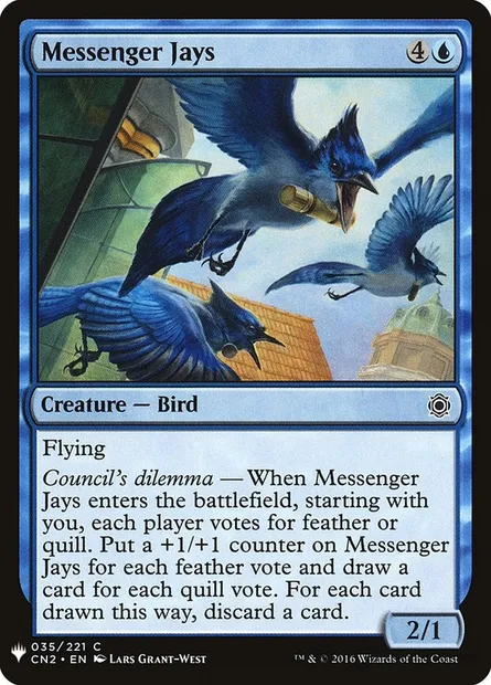 Messenger Jays, Magic card PLST CN2-35 — The List set