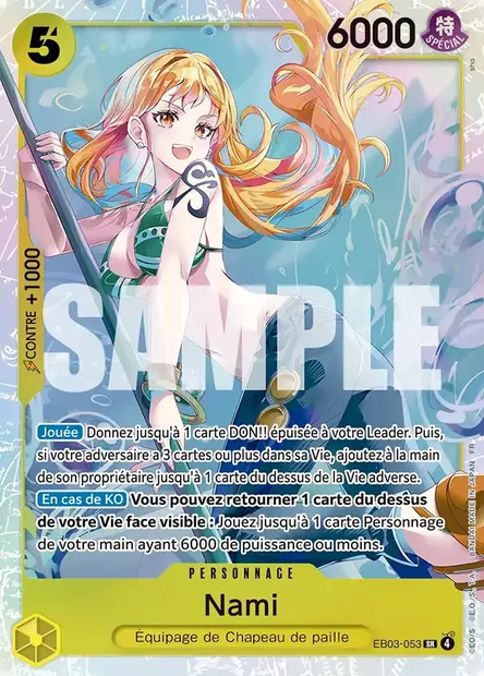 Nami, carte One Piece EB03-053 — extension ONE PIECE HEROINES EDITION