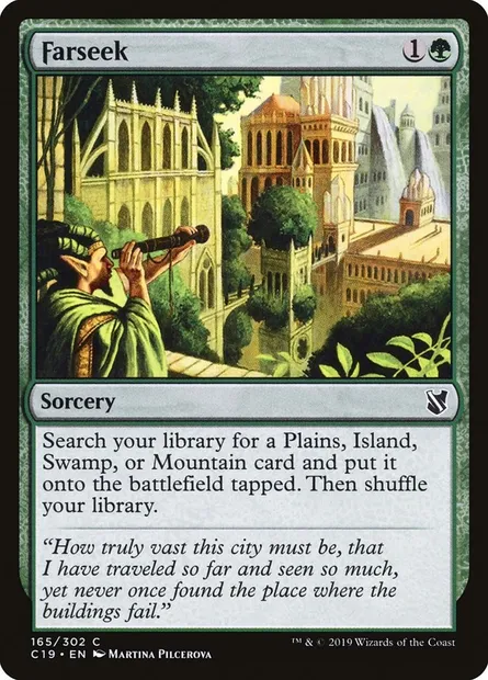 Farseek, Magic card C19 165 — Commander 2019 set