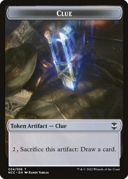 Clue, Magic card TNCC 34 — New Capenna Commander Tokens set