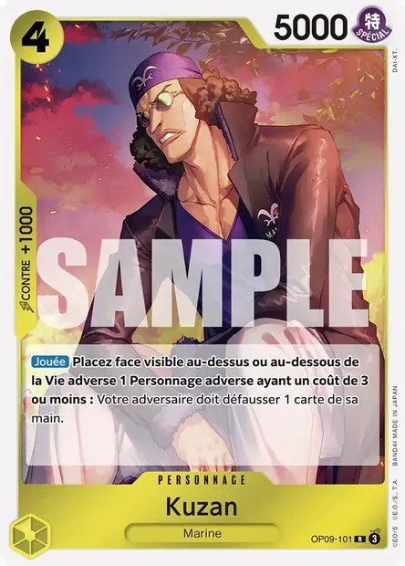 Kuzan, carte One Piece OP09-101 — extension LES NOUVEAUX EMPEREURS