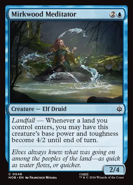 Mirkwood Meditator, Magic card HOB 48 — The Hobbit set