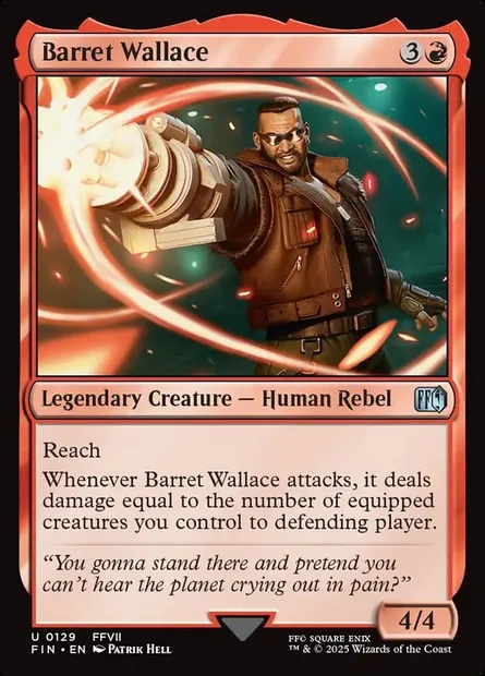 Barret Wallace, Magic card FIN 129 — Final Fantasy set
