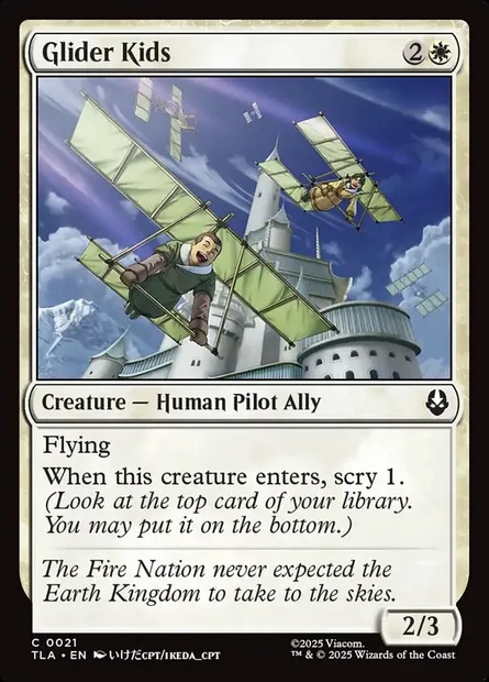Glider Kids, Magic card TLA 21 — Avatar: The Last Airbender set