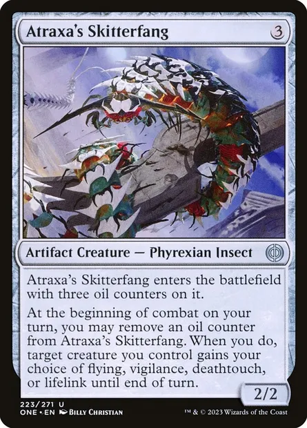 Atraxa's Skitterfang, Magic card ONE 223 — Phyrexia: All Will Be One set