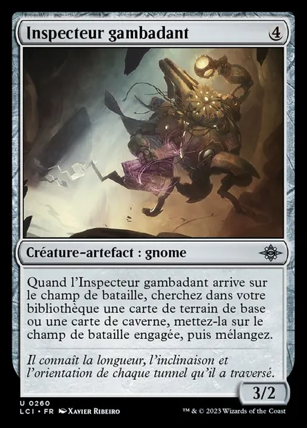 Inspecteur gambadant, carte Magic LCI 260 — extension The Lost Caverns of Ixalan