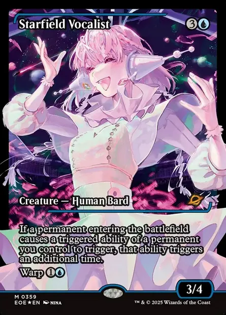 Starfield Vocalist, Magic card EOE 359 — Edge of Eternities set