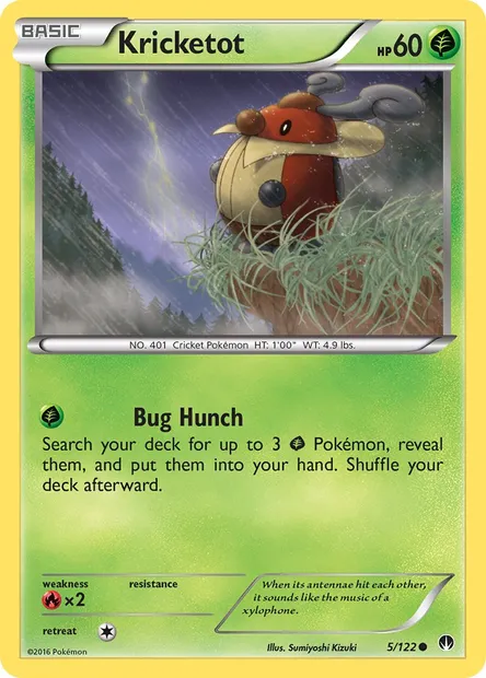 Kricketot, Pokémon card BKP 5 — BREAKpoint set
