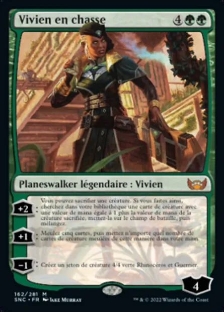 Vivien en chasse, carte Magic SNC 162 — extension Les rues de la Nouvelle-Capenna