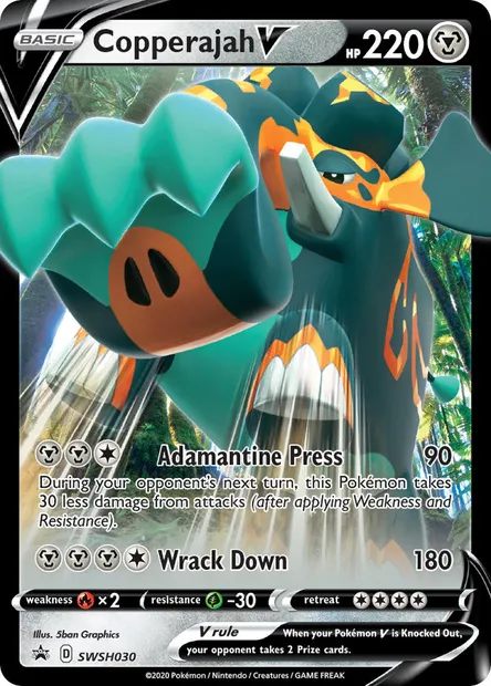 Copperajah V, Pokémon card SWSH 030 — SWSH Black Star Promos set
