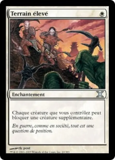 Terrain élevé, carte Magic 10E 20 — extension Dixième édition