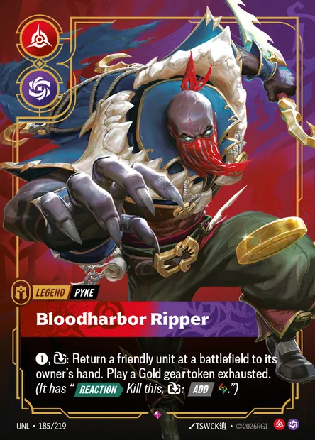 Bloodharbor Ripper, carte Riftbound UNL 185 — extension Unleashed