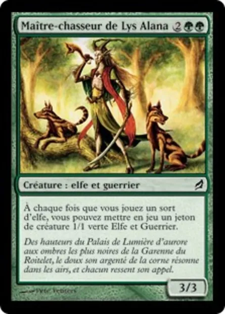 Maître-chasseur de Lys Alana, carte Magic LRW 229 — extension Lorwyn