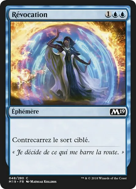 Révocation, carte Magic M19 48 — extension Core Set 2019
