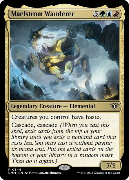 Maelstrom Wanderer, Magic card CMM 344 — Commander Masters set