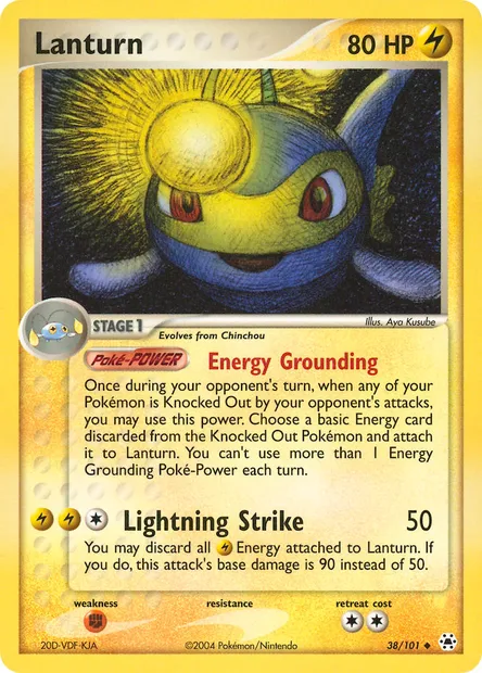Lanturn, Pokémon card HL 38 — Hidden Legends set