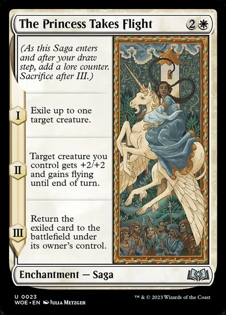 The Princess Takes Flight, Magic card WOE 23 — Wilds of Eldraine set