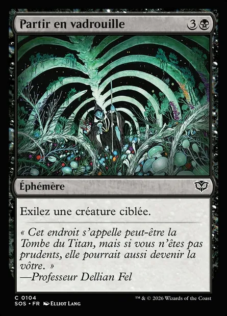 Partir en vadrouille, carte Magic SOS 104 — extension Secrets of Strixhaven
