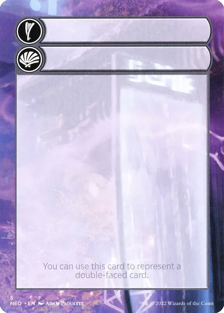 Double-Faced Substitute Card, carte Magic SNEO 5 — extension Kamigawa: Neon Dynasty Substitute Cards