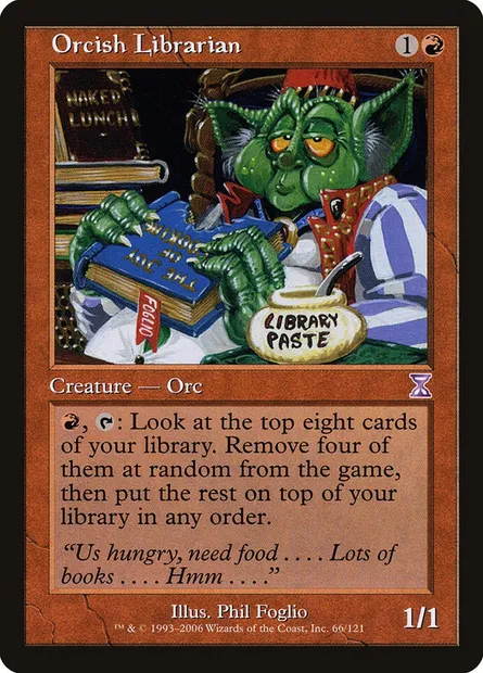 Orcish Librarian, Magic card TSB 66 — Time Spiral Timeshifted set