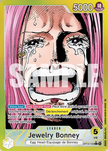 Jewelry Bonney, carte One Piece OP13-100 — extension SUCCESSEURS