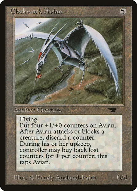 Clockwork Avian, Magic card ATQ 45 — Antiquities set
