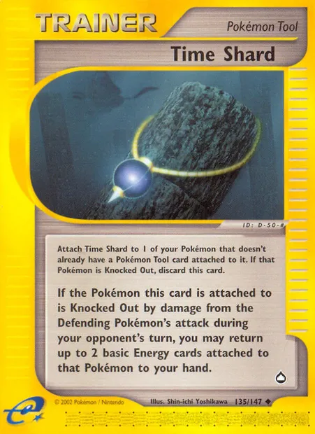 Time Shard, Pokémon card AQ 135 — Aquapolis set