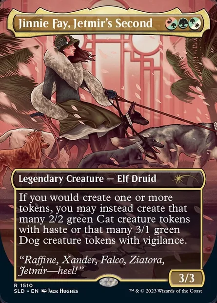 Jinnie Fay, Jetmir's Second // Jinnie Fay, Jetmir's Second, Magic card SLD 1510 — Secret Lair Drop set