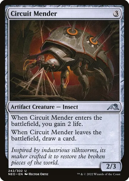 Circuit Mender, Magic card NEO 242 — Kamigawa: Neon Dynasty set