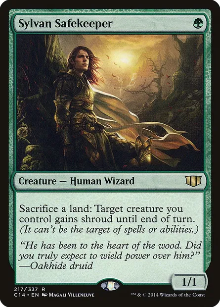 Sylvan Safekeeper, Magic card C14 217 — Commander 2014 set