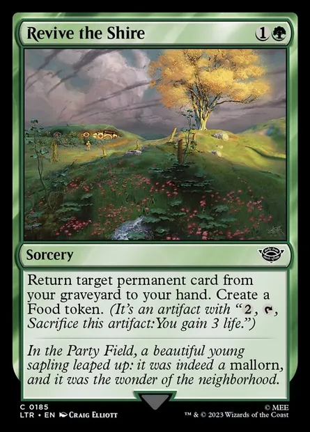 Revive the Shire, Magic card LTR 185 — The Lord of the Rings: Tales of Middle-earth set