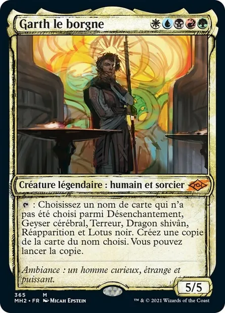 Garth le borgne, carte Magic MH2 365 — extension Horizons du Modern 2