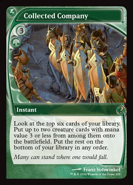 Compagnie rassemblée, carte Magic MB2 203 — extension Mystery Booster 2