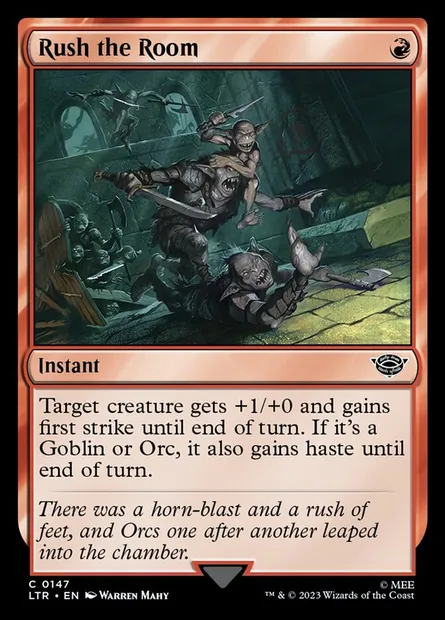 Rush the Room, Magic card LTR 147 — The Lord of the Rings: Tales of Middle-earth set