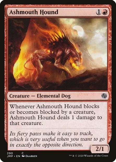 Ashmouth Hound, Magic card JMP 290 — Jumpstart set
