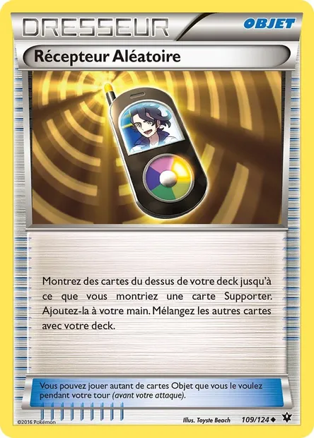 Récepteur Aléatoire, carte Pokémon FCO 109 — extension Impact des Destins