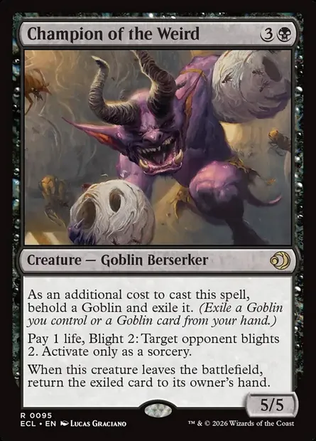 Champion of the Weird, Magic card ECL 95 — Lorwyn Eclipsed set