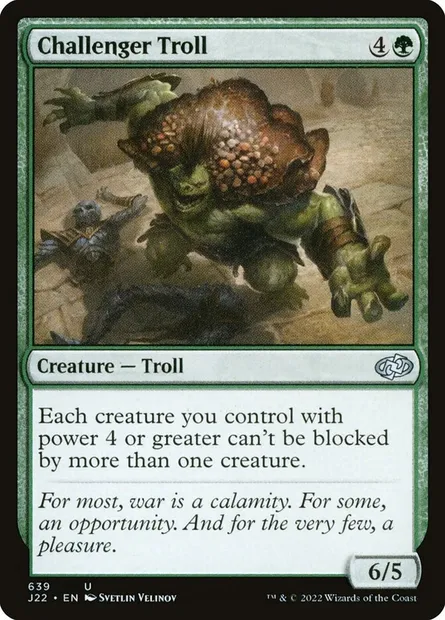 Challenger Troll, Magic card J22 639 — Jumpstart 2022 set