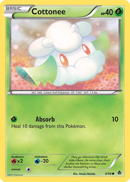 Cottonee, Pokémon card EPO 9 — Emerging Powers set
