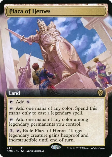 Plaza of Heroes, Magic card DMU 421 — Dominaria United set