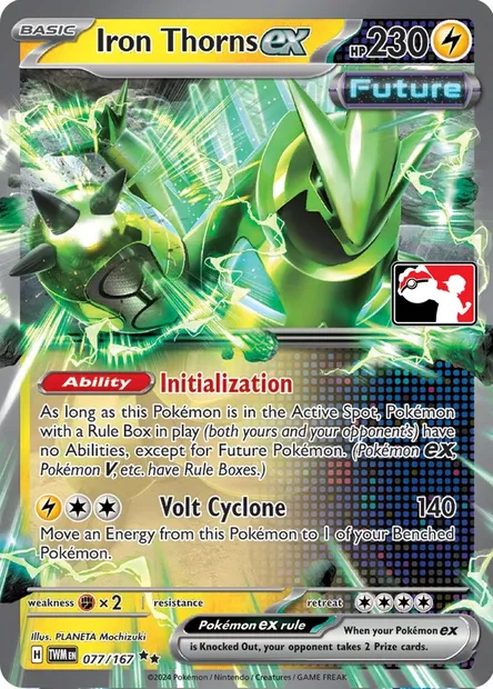 Iron Thorns ex, Pokémon card PPS 077-3 — Play! Pokémon Prize Pack Series set