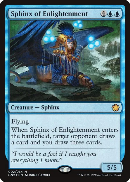 Sphinx of Enlightenment, Magic card GN2 2 — Game Night 2019 set